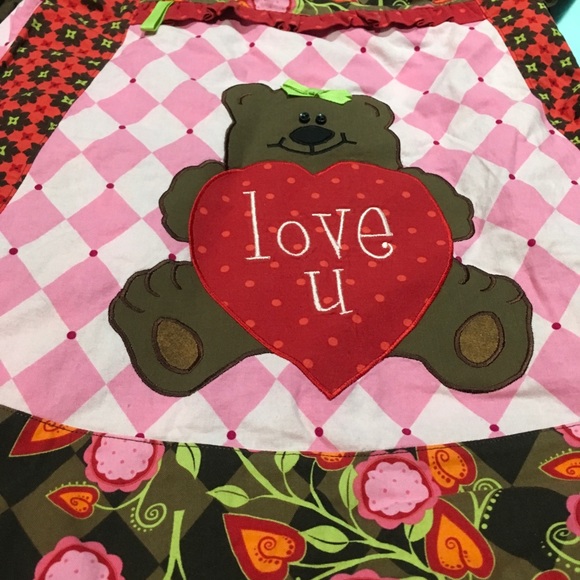 Girls dress size 5 by mya bella designs bear love - Picture 2 of 4